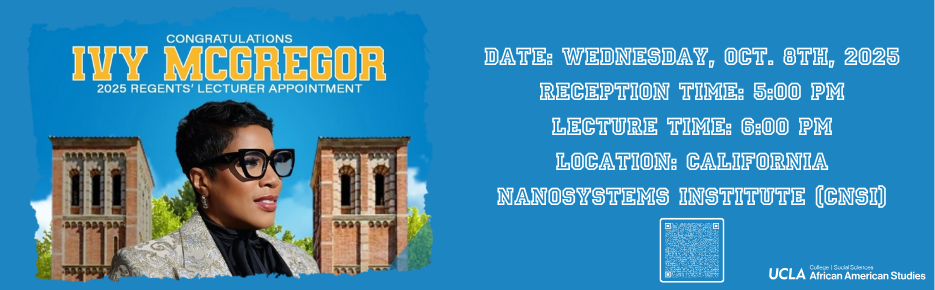 UC Regents' Lecturer Appointment event - wednesday, october 8