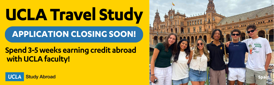 UCLA travel study - application closing soon!