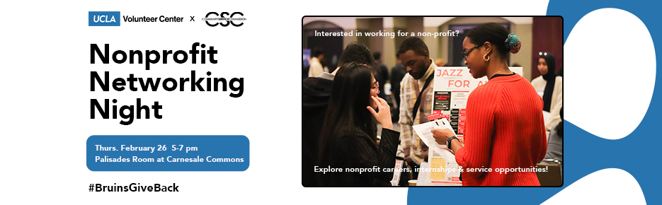 UCLA volunteer center - nonprofit networking night - thursday, february 26