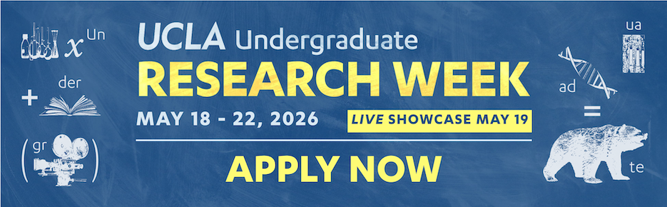 UCLA undergraduate research week - apply now