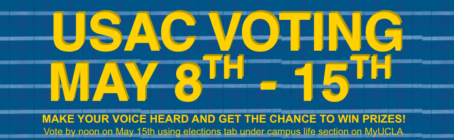 Make sure to vote before noon May 15th!