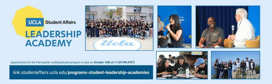 student affairs leadership academy - applications due october 18